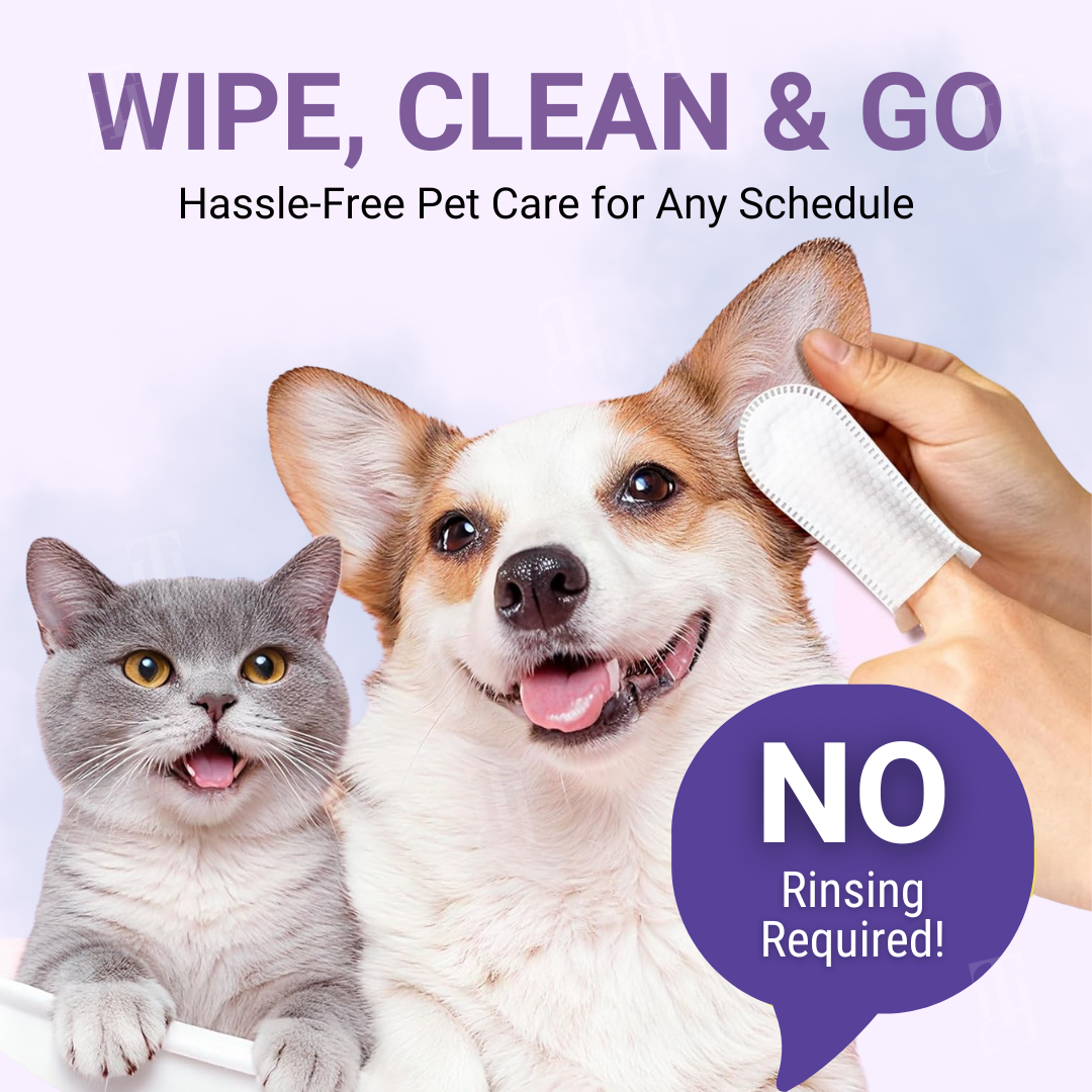 🌟 Official Store | Cvreoz® Pet Ear Cleaning Finger Mitts